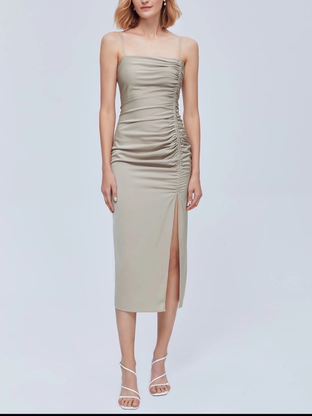 NWT Ruched side midi dress size M